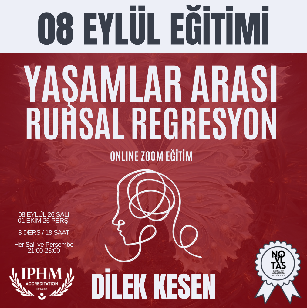 Event poster: September 8 online Zoom workshop on interlife spiritual regression by Dilek Kesen.